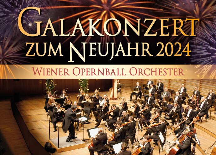 Das Neujahrskonzert 2024 im KKL Luzern mit dem Wiener Opernball Orchester | © Obrasso Concerts