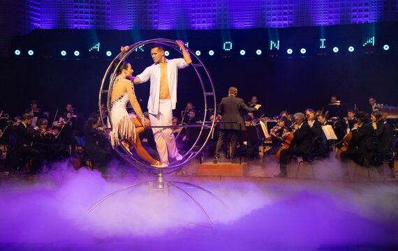 Circus Symphony «ARMONIA» 2024 im KKL Luzern - Duo Focus | © Obrasso Concerts