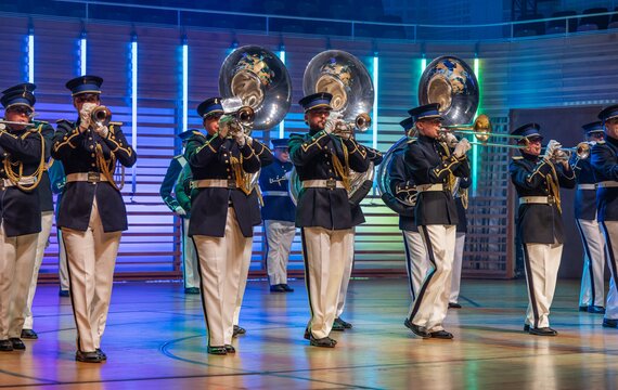 Tattoo On Stage 2024 im KKL Luzern: Show- & Marchingband AMIGO Leiden | © Obrasso Concerts