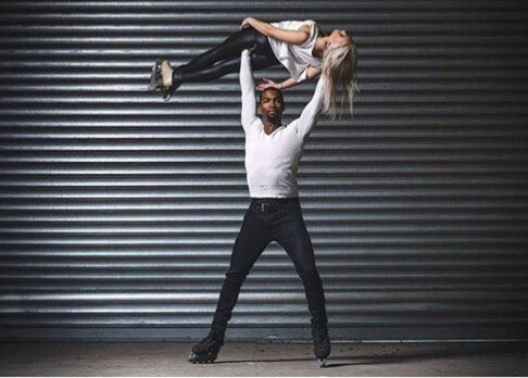 Annette Dytrt & Yannick Bonheur: Akrobatiktanz auf Inline Skates