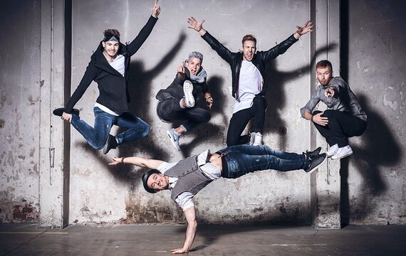 Die B-Boys von der Breakdance-Group DDC
