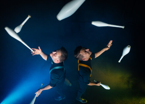 Die österreichischen Artisten Jonglissimo im KKL Luzern